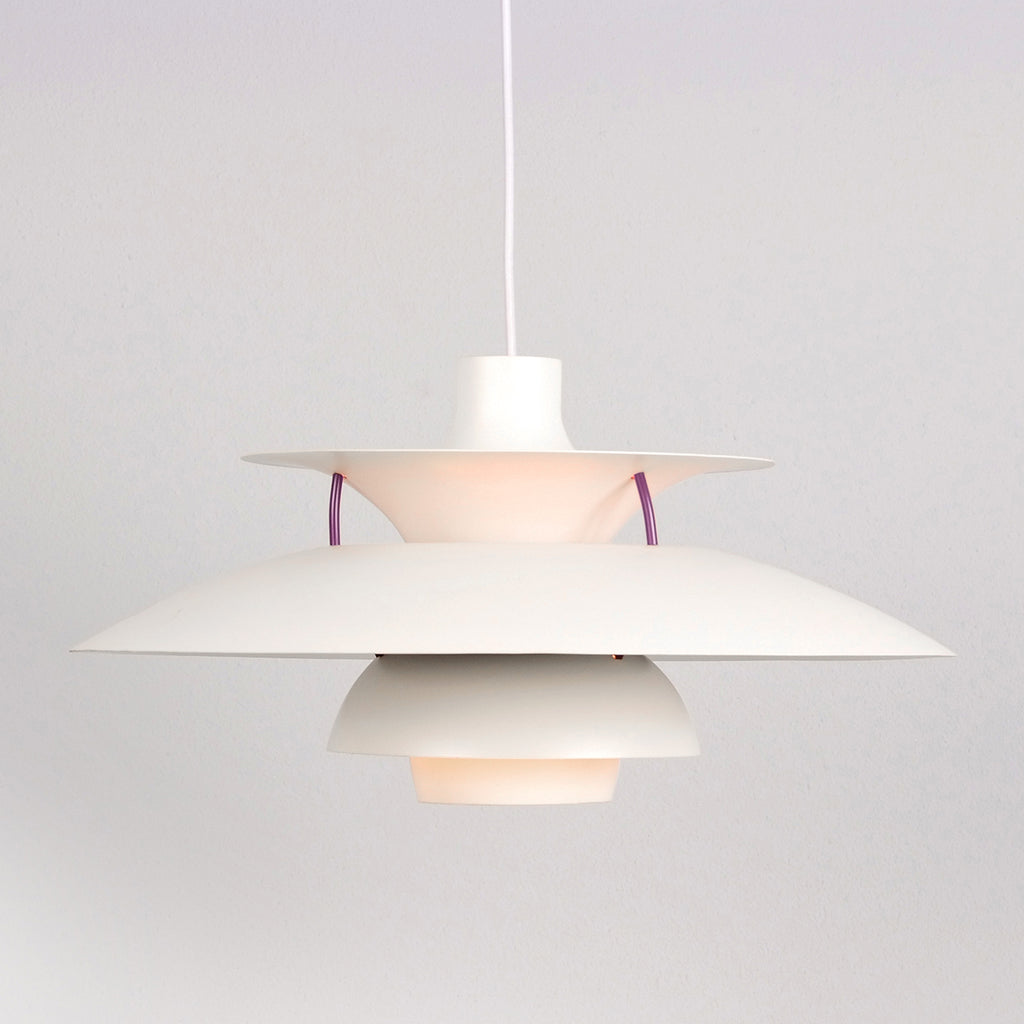 Poul Henningsen Style: Half Dome Pendant - Large White