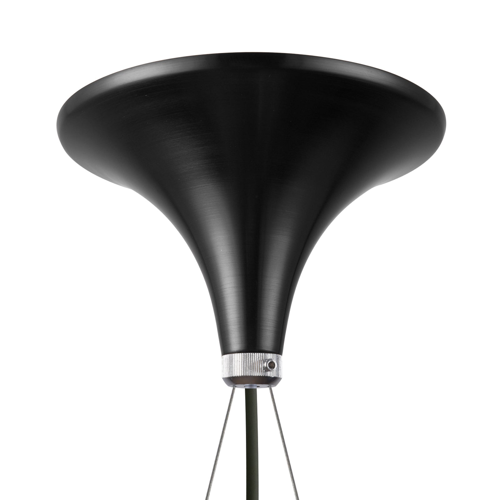 Artichoke Chandelier - Black Metal Finish - Poul Henningsen Chandelier Style - 3 Sizes