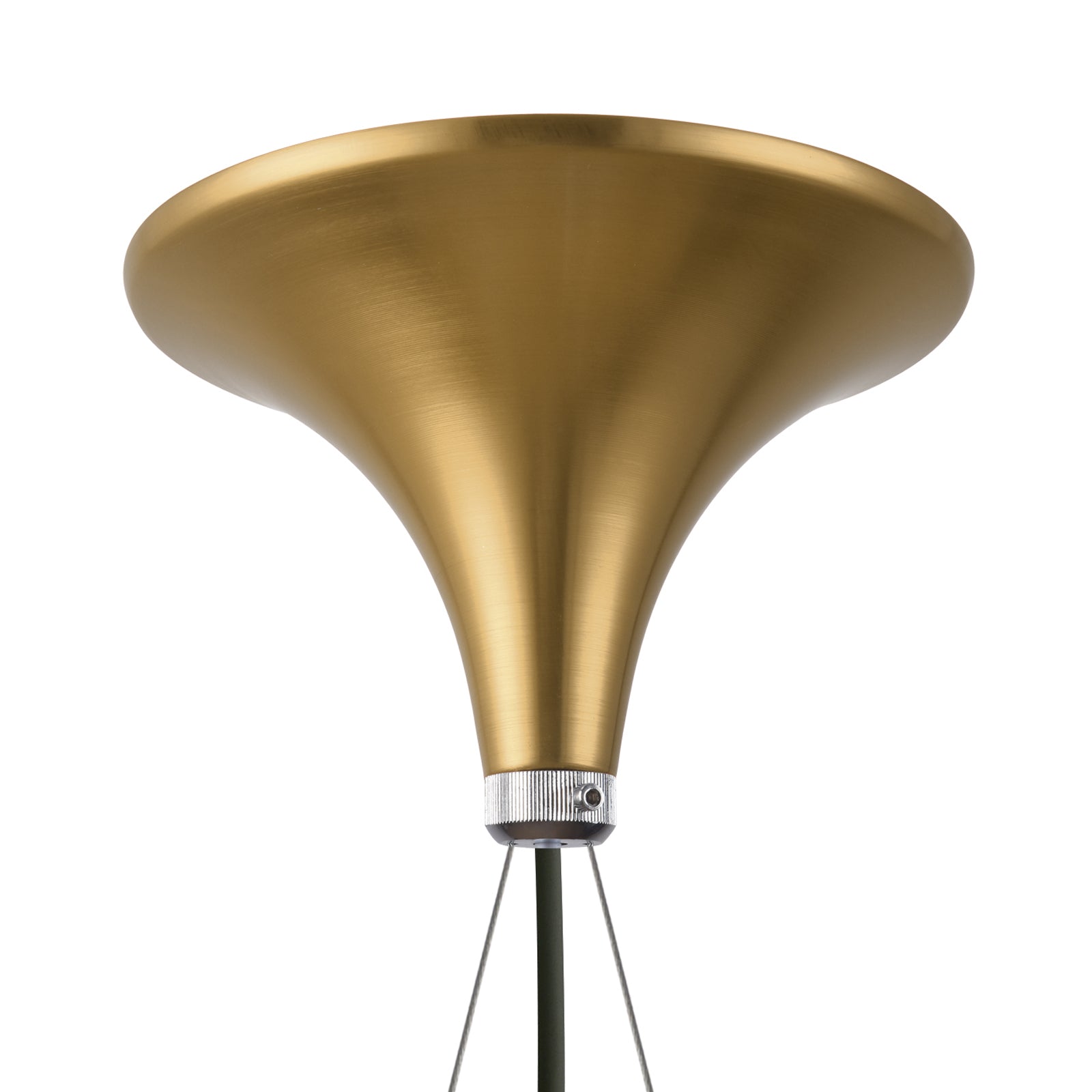 Thistle Chandelier - Brushed Golden Brass - Poul Henningsen Style - 3 Sizes