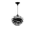 Poul Henningsen Style: Artichoke Chandelier in Black and 3 Sizes