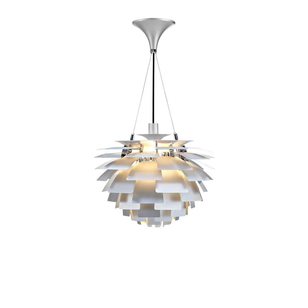 Thistle Chandelier - Brushed Aluminum - Poul Henningsen Style - 3 Sizes