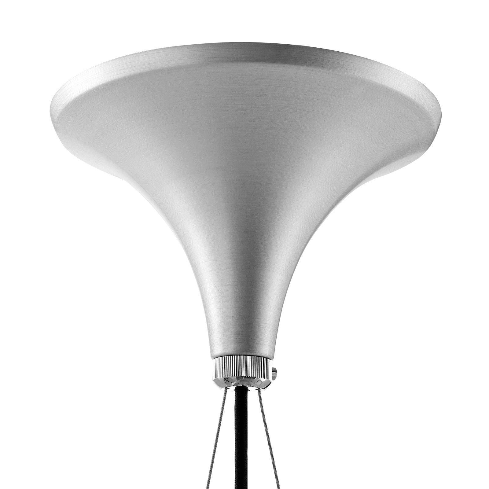 Thistle Chandelier - Brushed Aluminum - Poul Henningsen Style - 3 Sizes