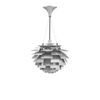 Thistle Chandelier - Brushed Aluminum - Poul Henningsen Style - 3 Sizes