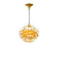 Thistle Chandelier - Brushed Golden Brass - Poul Henningsen Style - 3 Sizes