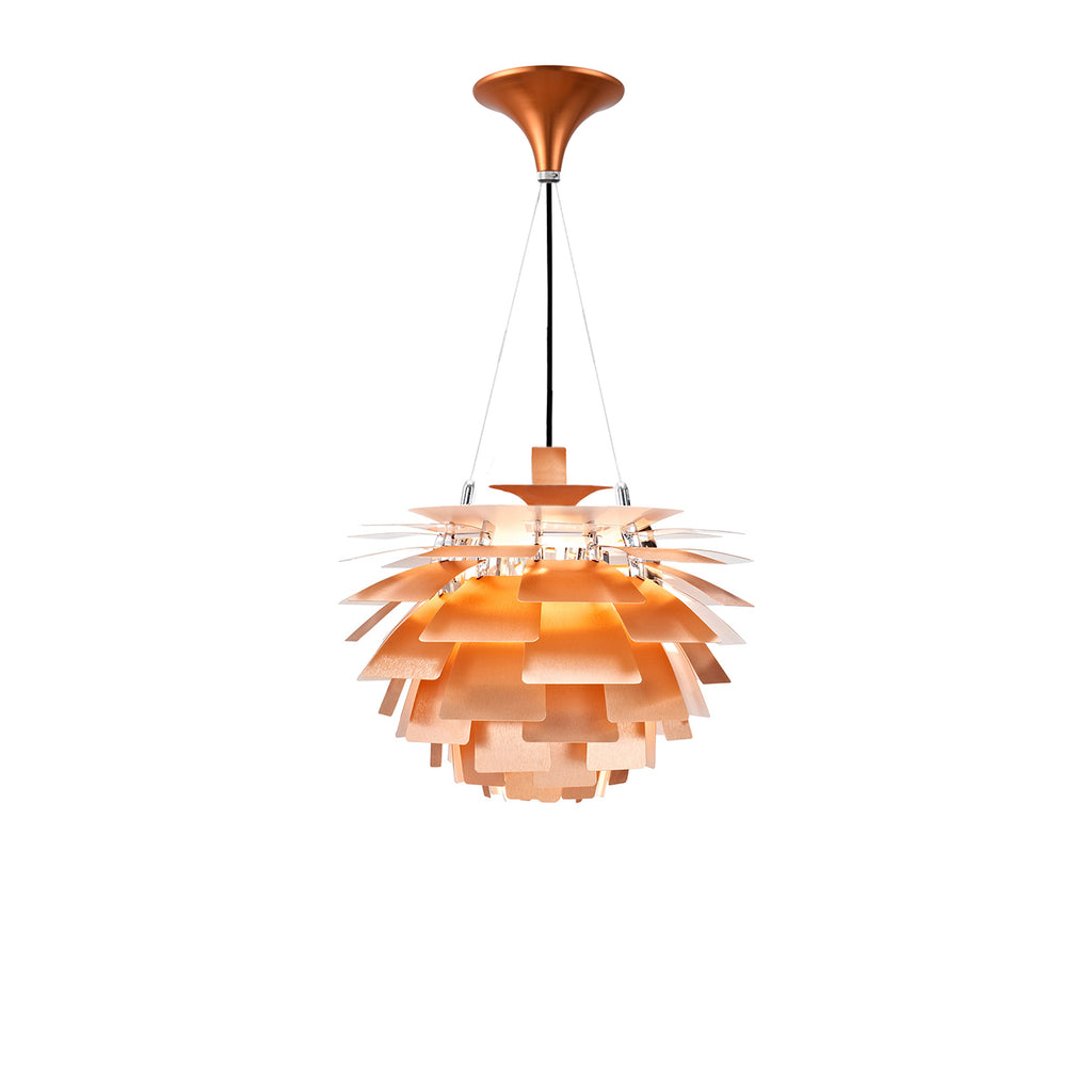 Thistle Chandelier - Brushed Rose Copper - Poul Henningsen Style - 3 Sizes