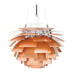 Thistle Chandelier - Brushed Rose Copper - Poul Henningsen Style - 3 Sizes