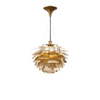 Artichoke Chandelier - Brushed Antique Brass - Poul Henningsen Style - 3 Sizes