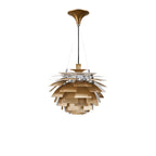 Artichoke Chandelier - Brushed Antique Brass - Poul Henningsen Style - 3 Sizes