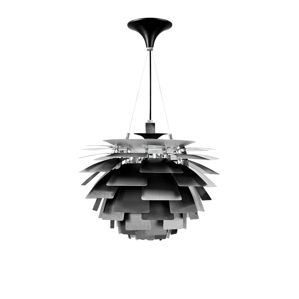 Poul Henningsen Style: Artichoke Chandelier in Black and 3 Sizes