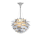 Thistle Chandelier - Brushed Aluminum - Poul Henningsen Style - 3 Sizes