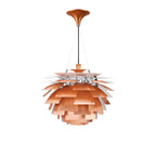 Thistle Chandelier - Brushed Rose Copper - Poul Henningsen Style - 3 Sizes