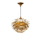 Artichoke Chandelier - Brushed Antique Brass - Poul Henningsen Style - 3 Sizes