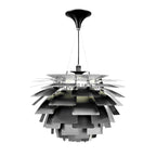 Poul Henningsen Style: Artichoke Chandelier in Black and 3 Sizes