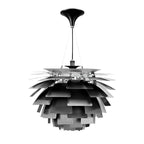 Poul Henningsen Style: Artichoke Chandelier in Black and 3 Sizes