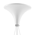 Thistle Chandelier - White Metal Finish -Poul Henningsen Style - 3 Sizes