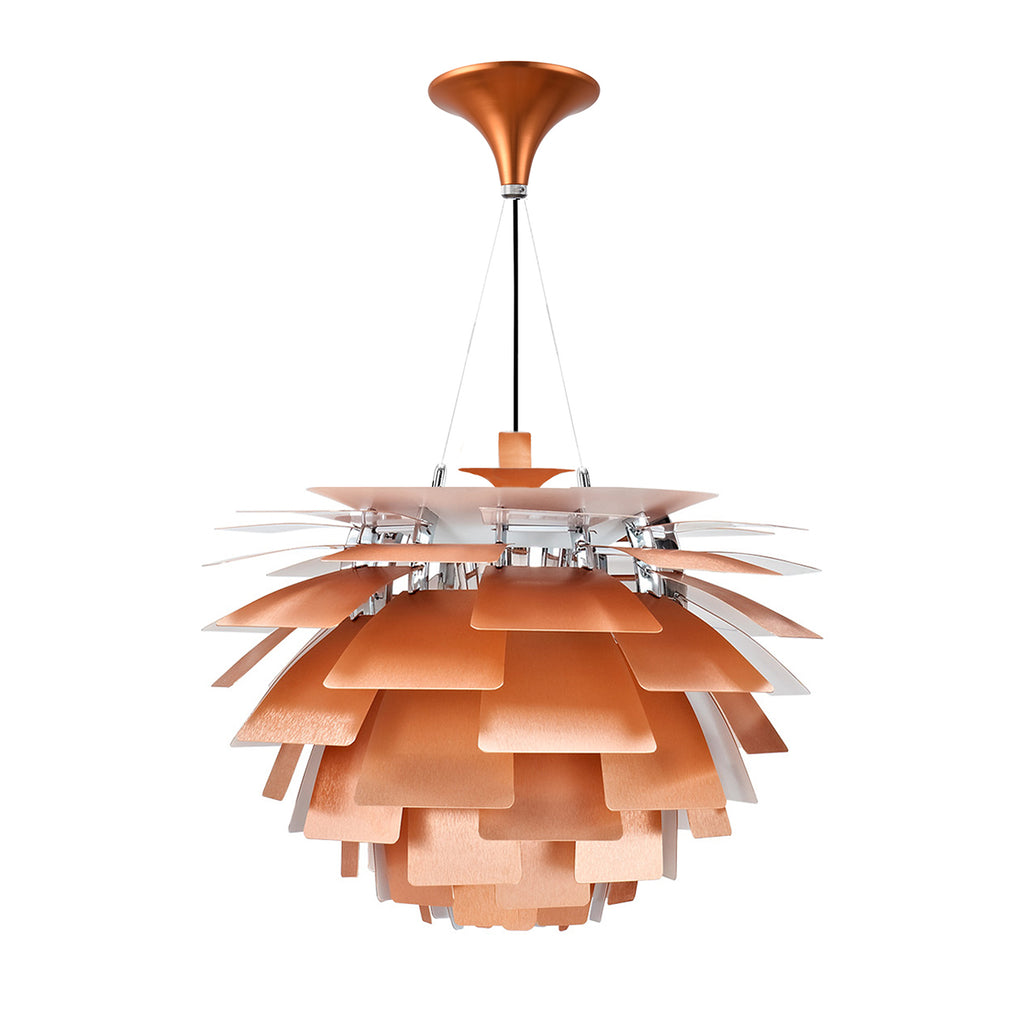 Thistle Chandelier - Brushed Rose Copper - Poul Henningsen Style - 3 Sizes