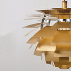 Thistle Chandelier - Brushed Antique Brass - Poul Henningsen Style - 3 Sizes
