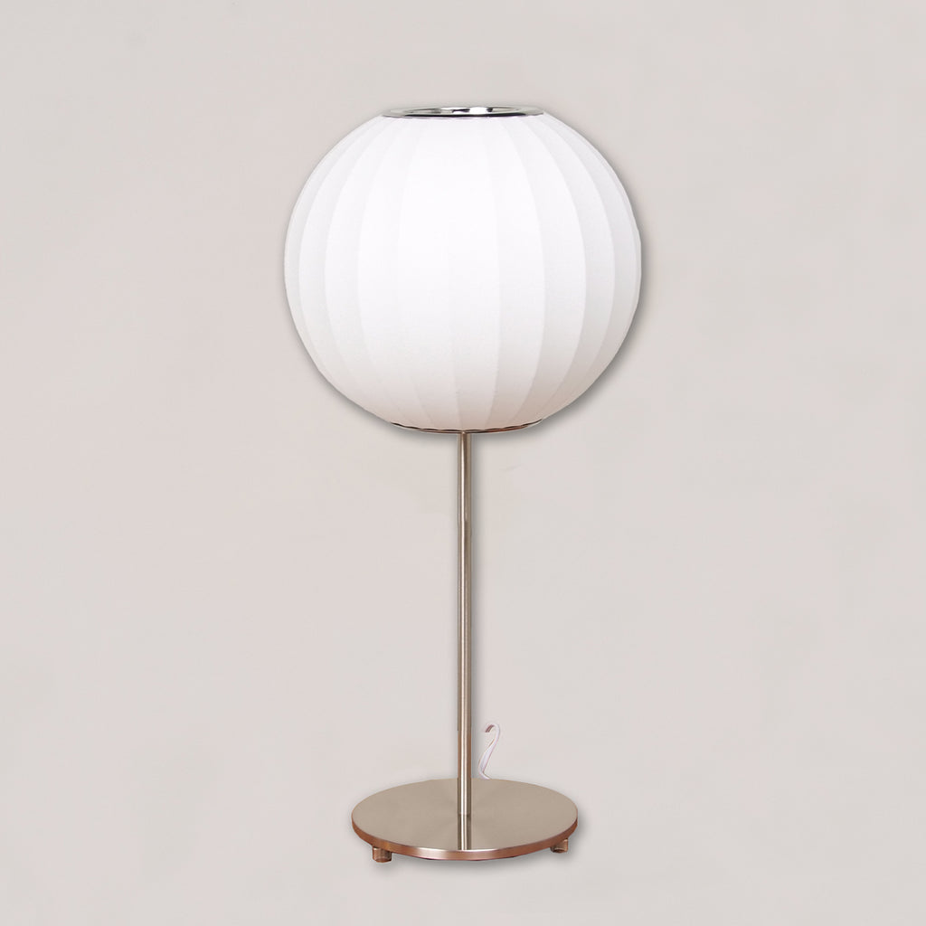 George Nelson Style: Bubble Table Lamp - Chrome Base