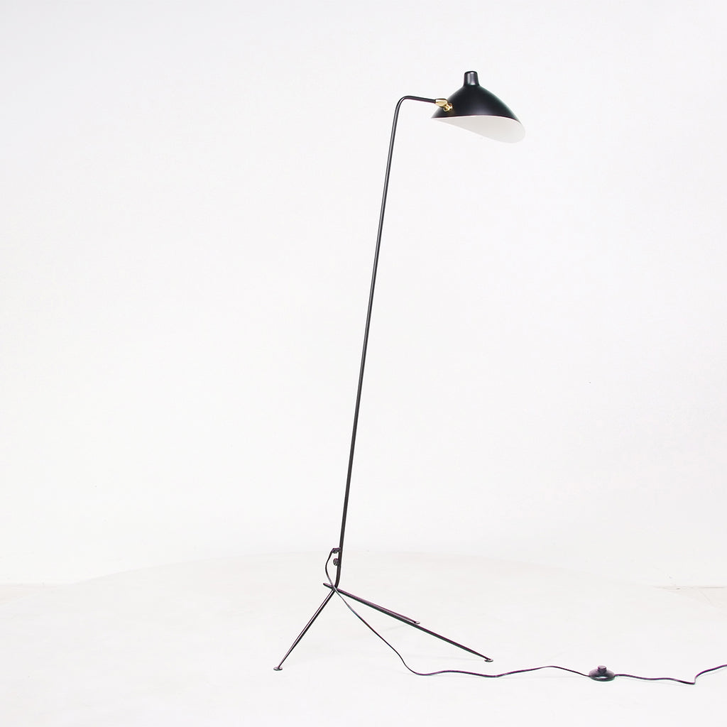 Serge Mouille Style: Single Floor Lamp - In 4 colors